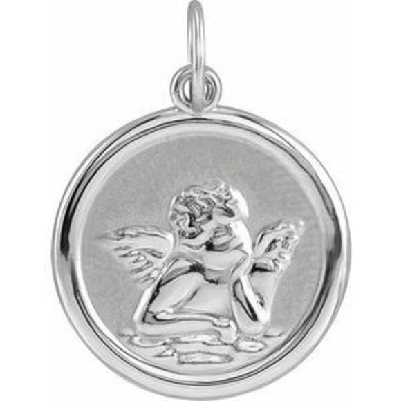Kazi Luxury 14k Yellow Gold 15 mm Round Cherub Angel Medal,All Products : American Fashion Style Bags On Sale